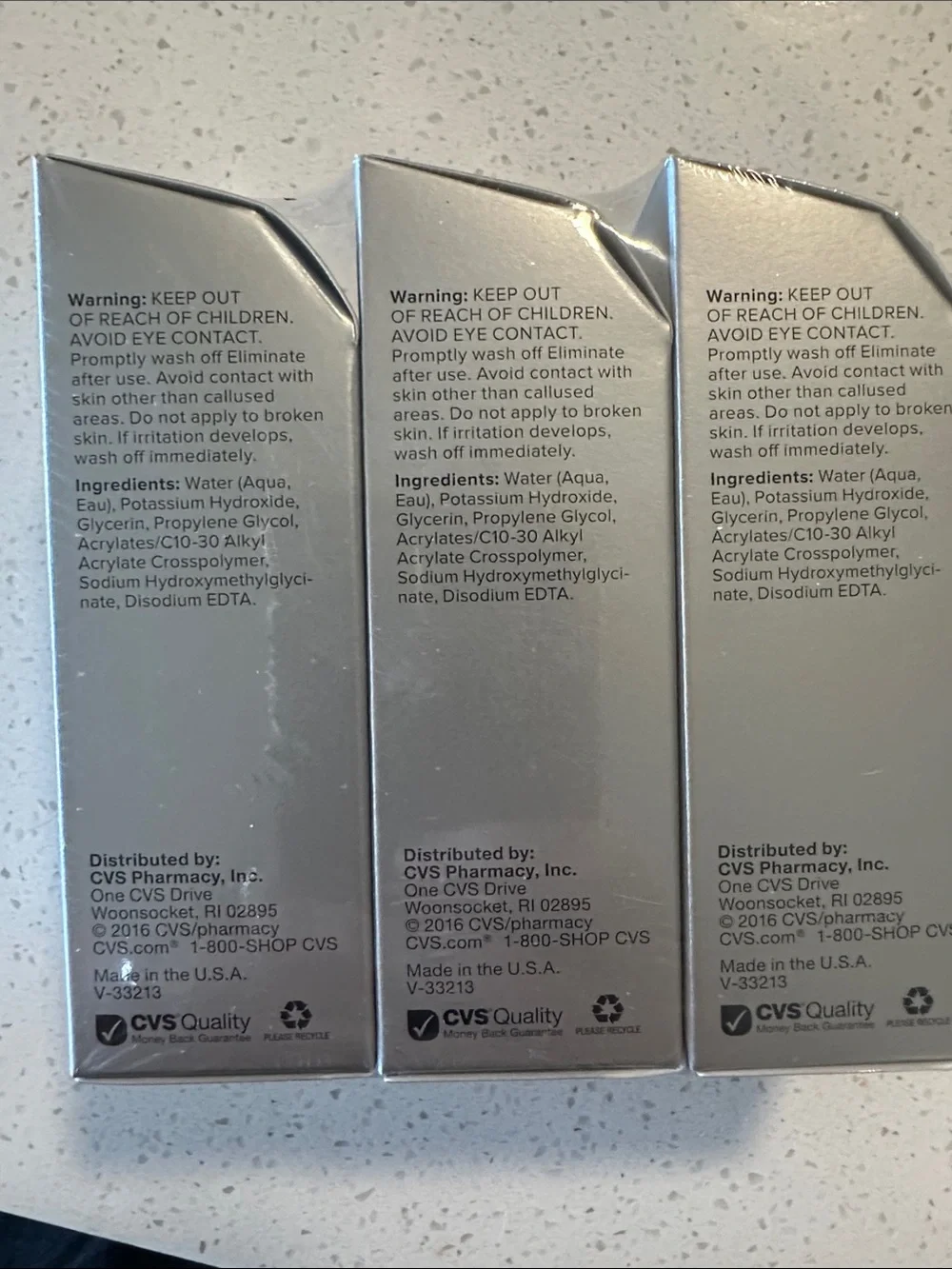 Treat Eliminate Calluses & Dry Skin - Silver/Turquoise (3-Individual bottles)NWT